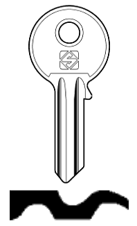 Afbeelding van Silca Cilindersleutel brass GS7