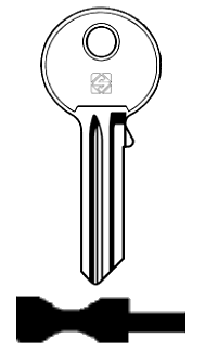 Afbeelding van Silca Cilindersleutel brass GS8