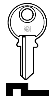 Afbeelding van Silca Cilindersleutel staal DN9R