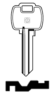 Afbeelding van Silca Cilindersleutel brass FN4