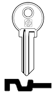 Afbeelding van Silca Cilindersleutel staal BD2