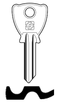 Afbeelding van Silca Cilindersleutel staal BE203