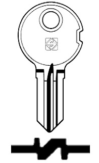 Afbeelding van Silca Cilindersleutel brass IN3