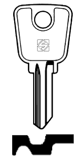 Afbeelding van Silca Cilindersleutel brass LW13