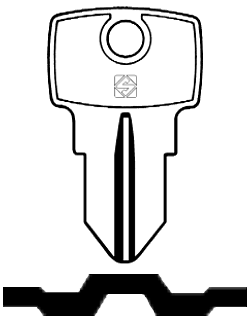 Afbeelding van Silca Cilindersleutel brass LW16