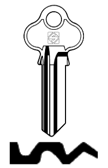 Afbeelding van Silca Cilindersleutel staal LW20R