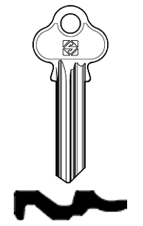 Afbeelding van Silca Cilindersleutel brass LW29