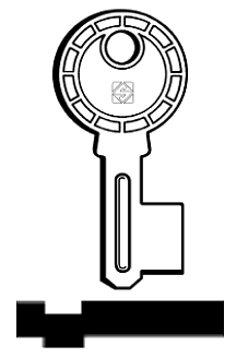 Afbeelding van Silca Cilindersleutel brass MBS300