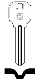 Afbeelding van Silca Cilindersleutel brass MIW2