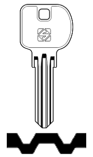 Afbeelding van Silca Cilindersleutel brass MIW5