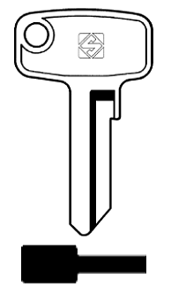 Afbeelding van Silca Cilindersleutel staal OLT1