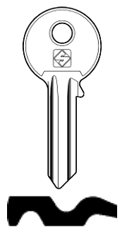 Afbeelding van Silca Cilindersleutel staal PC1