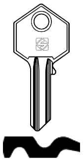 Afbeelding van Silca Cilindersleutel staal PC11