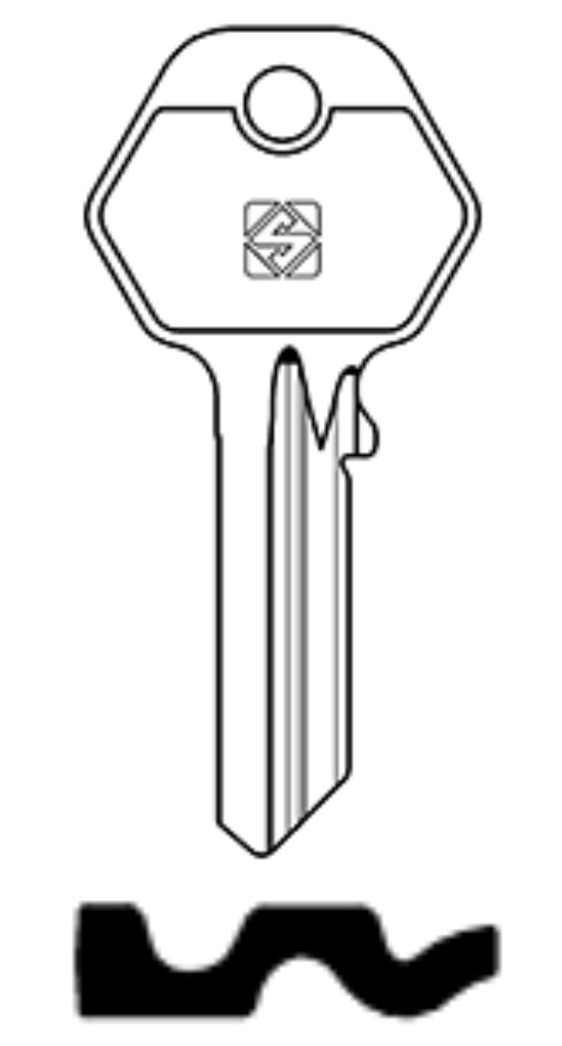 Afbeelding van Silca Cilindersleutel staal LP21R