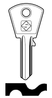 Afbeelding van Silca Cilindersleutel staal PC2