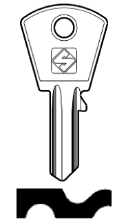 Afbeelding van Silca Cilindersleutel staal PC3