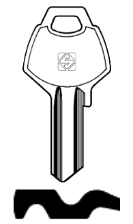 Afbeelding van Silca Cilindersleutel staal PC9