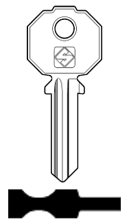 Afbeelding van Silca Cilindersleutel staal PF092S