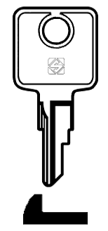 Afbeelding van Silca Autosleutel z/plastic kop staal HM1R