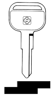 Afbeelding van Silca Autosleutel z/plastic kop staal ISU2