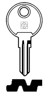 Afbeelding van Silca Autosleutel z/plastic kop staal LS12