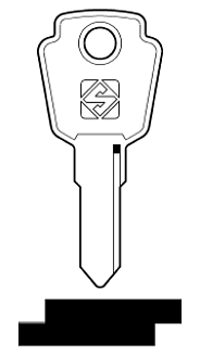 Afbeelding van Silca Autosleutel z/plastic kop staal LS16