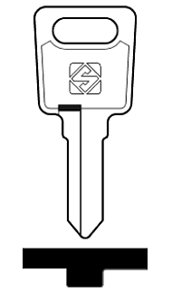 Afbeelding van Silca Cilindersleutel staal LS18