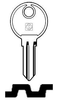 Afbeelding van Silca Cilindersleutel staal LS19