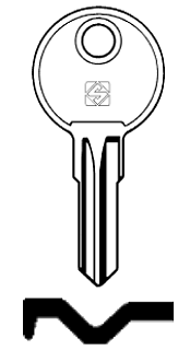 Afbeelding van Silca Cilindersleutel staal LS2