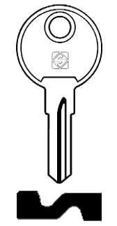 Afbeelding van Silca Cilindersleutel staal LS5