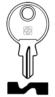 Afbeelding van Silca Cilindersleutel staal LS6