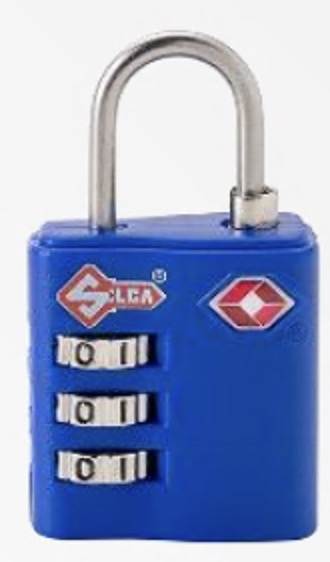 Afbeelding van Silca cijferslot 31mm TSA Blauw - APDK1AT031SI