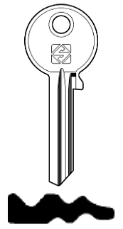 Afbeelding van Silca Autosleutel z/plastic kop staal SK9