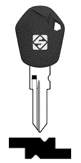 Afbeelding van Silca Autosleutel z/plastic kop brass KTM2RP