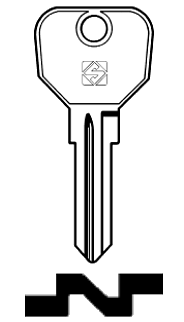 Afbeelding van Silca Autosleutel z/plastic kop staal CEM1