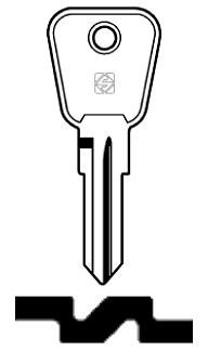 Afbeelding van Silca Autosleutel z/plastic kop staal CI3