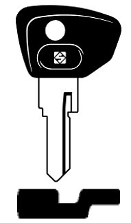 Afbeelding van Silca Autosleutel plastic kop brass IM1P