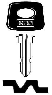 Afbeelding van Silca Autosleutel plastic kop staal LD2RP