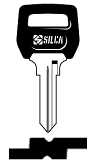 Afbeelding van Silca Autosleutel plastic kop brass LMP4P