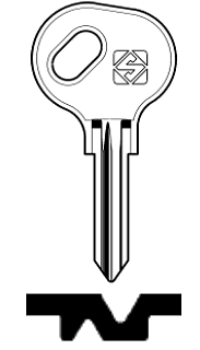 Afbeelding van Silca Autosleutel z/plastic kop staal LMP1