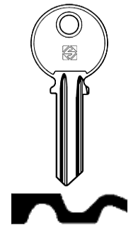 Afbeelding van Silca Autosleutel z/plastic kop staal SD1