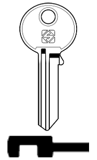 Afbeelding van Silca Cilindersleutel brass FAM6