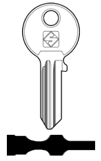 Afbeelding van Silca Cilindersleutel staal FF15