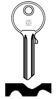 Afbeelding van Silca Cilindersleutel brass FF11