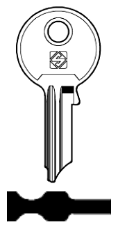 Afbeelding van Silca Cilindersleutel brass FF18