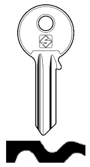 Afbeelding van Silca Cilindersleutel staal FF7