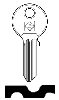 Afbeelding van Silca Cilindersleutel brass FF9