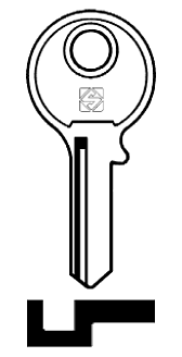 Afbeelding van Silca Cilindersleutel staal GD1R