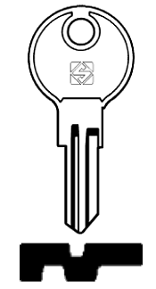 Afbeelding van Silca Cilindersleutel brass GD3