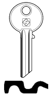 Afbeelding van Silca Cilindersleutel staal HD3